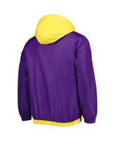 Men's Starter Purple Los Angeles Lakers The Triple Double Full-Zip Hoodie Jacket