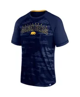 Men's Fanatics Navy Cal Bears Arch Outline Raglan T-shirt