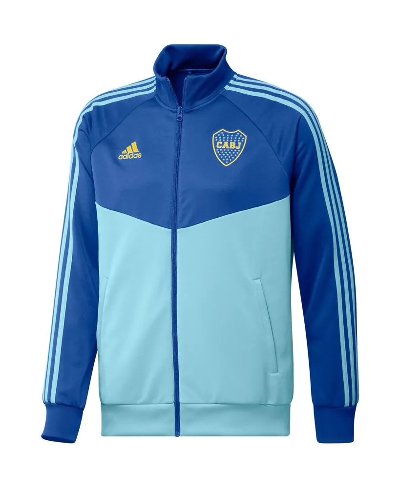 Men's adidas Blue Boca Juniors Dna Raglan Full-Zip Track Jacket