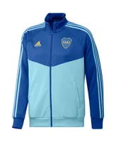 Men's adidas Blue Boca Juniors Dna Raglan Full-Zip Track Jacket