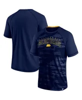 Men's Fanatics Navy Cal Bears Arch Outline Raglan T-shirt