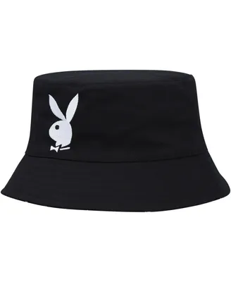 Men's Playboy Black Reversible Bucket Hat