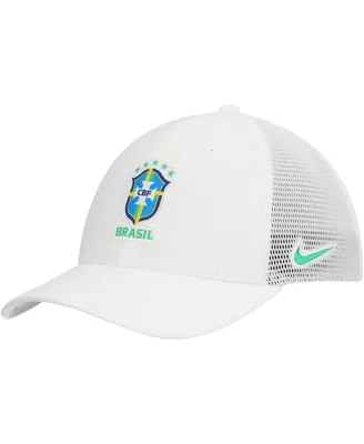 Men's Nike White Brazil National Team Legacy91 Aerobill Performance Flex Hat