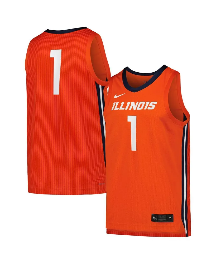 Men's Nike Orange Illinois Fighting Illini Replica Basketball Jersey