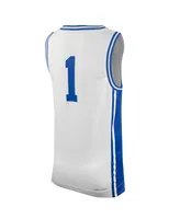 Youth Boys Nike #1 White Duke Blue Devils Icon Replica Basketball Jersey