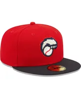 Men's New Era Red New Hampshire Fisher Cats Authentic Collection Team Alternate 59FIFTY Fitted Hat