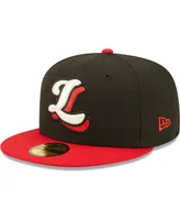 Men's New Era Black Lansing Lugnuts Authentic Collection Team 59FIFTY Fitted Hat