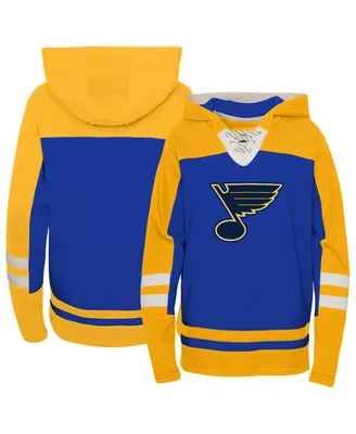 Preschool Boys and Girls Blue St. Louis Blues Ageless Revisited Lace-Up V-Neck Pullover Hoodie