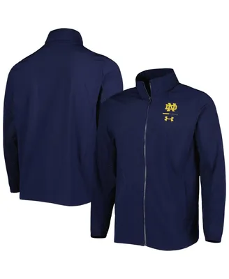 Men's Under Armour Navy Notre Dame Fighting Irish Squad 3.0 Full-Zip Jacket