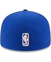 Men's New Era White, Royal Golden State Warriors Back Half 9FIFTY Fitted Hat