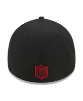 Men's New Era Red, Black Atlanta Falcons Shattered 39THIRTY Flex Hat