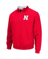 Men's Colosseum Scarlet Nebraska Huskers Big and Tall Tortugas Quarter-Zip Jacket