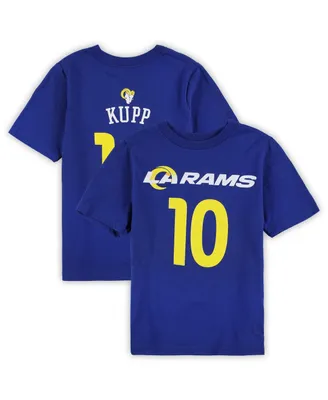 Preschool Boys and Girls Cooper Kupp Royal Los Angeles Rams Mainliner Team Player Name Number T-shirt