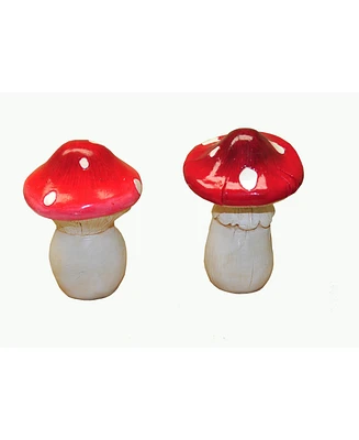 G & F Products Garden Life Size Mushroom Statue, 2 pieces