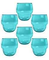 TarHong Stacking Bubble Tumbler Cobalt Set of 6