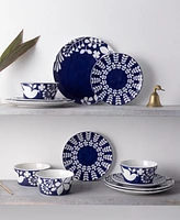 Noritake Bluefjord 12-Piece Dinnerware Set, Service for 4