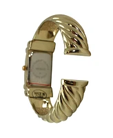 Olivia Pratt Metallic Thin Face Bangle Women Watch