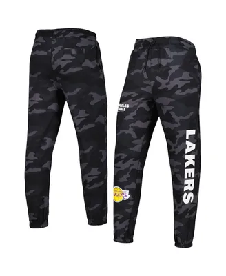 Men's New Era Black, Camo Los Angeles Lakers Tonal Joggers