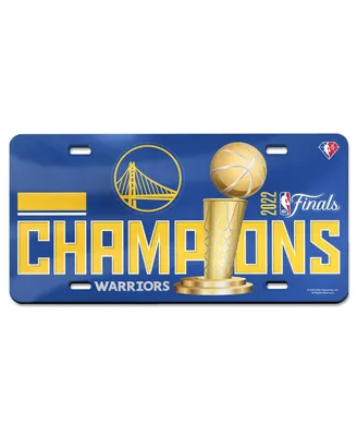 Wincraft Golden State Warriors 2022 Nba Finals Champions Logo Metallic Laser Cut Acrylic License Plate