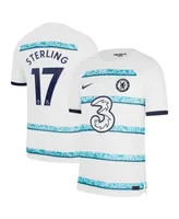 Men's Nike Raheem Sterling White Chelsea 2022/23 Away Breathe Stadium Replica Player Jersey