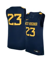 Big Boys and Girls Nike #23 Navy West Virginia Mountaineers Icon Replica Basketball Jersey