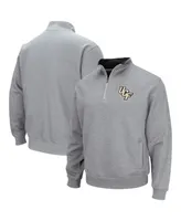 Men's Colosseum Heathered Gray Ucf Knights Tortugas Team Logo Quarter-Zip Jacket