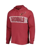 Men's '47 Brand Cardinal Arizona Cardinals Field Franklin Pullover Hoodie