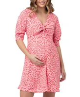 Ripe Maternity Harriet Tie Front Mini Dress