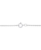 Arabella Sterling Silver White Cubic Zirconia Cross Pendant Necklace (1-1/2 ct. t.w.)