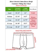 Blu Rock Men's Stretch Cotton Boxer Briefs Underwear