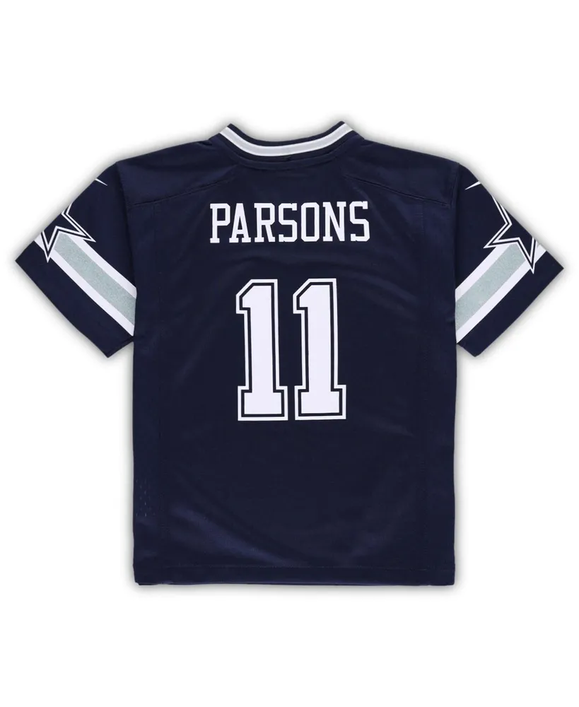 Preschool Boys and Girls Nike Micah Parsons Navy Dallas Cowboys Game Jersey