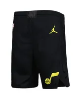 Big Boys Jordan Black Utah Jazz Statement Edition Swingman Performance Shorts