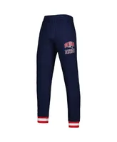 Men's Starter Navy New England Patriots Blitz Fleece Jogger Pants