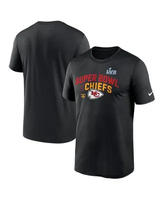 Men's Nike Black Kansas City Chiefs Super Bowl Lvii Team Logo Lockup T-shirt