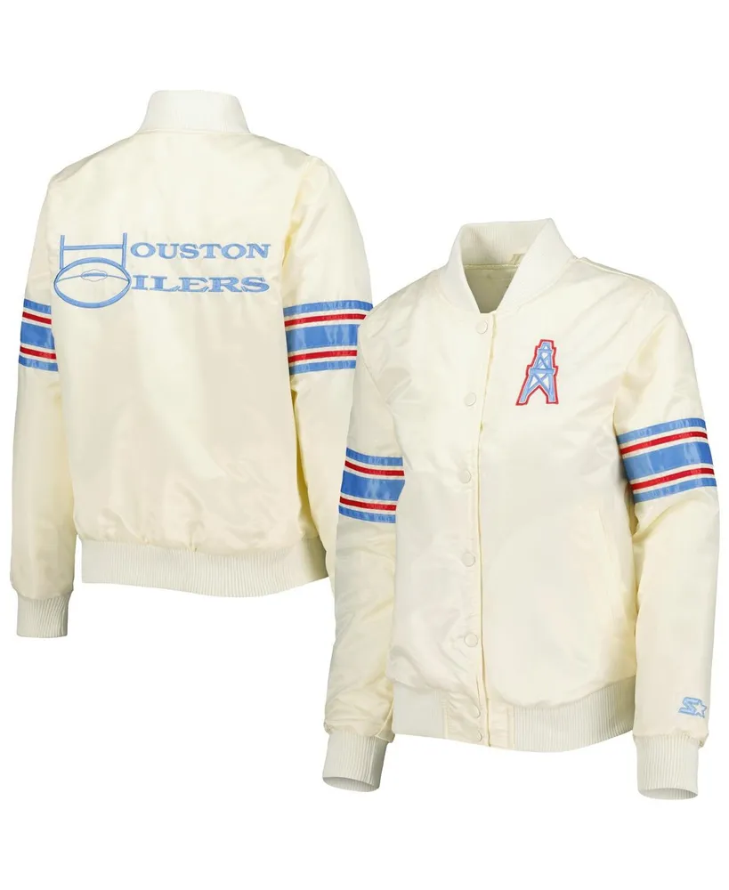 Washington Commanders Starter Women's Line Up Satin Full-Snap Varsity Jacket  - White