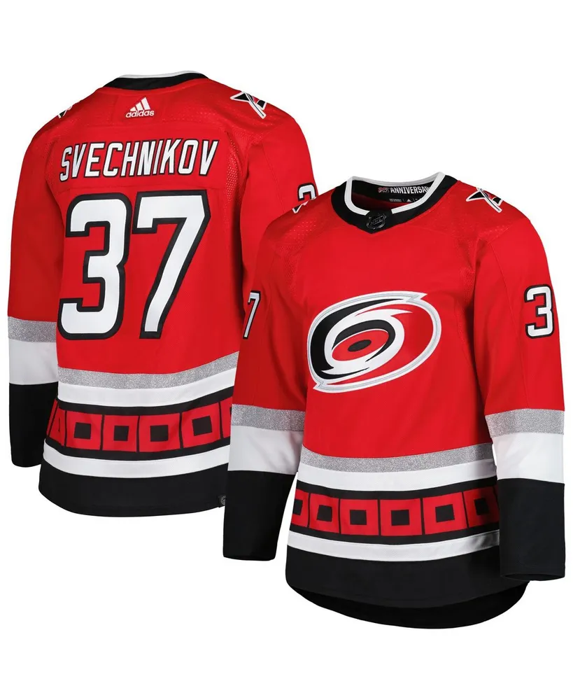 Men's adidas Andrei Svechnikov Red Carolina Hurricanes 25th Anniversary Authentic Pro Player Jersey