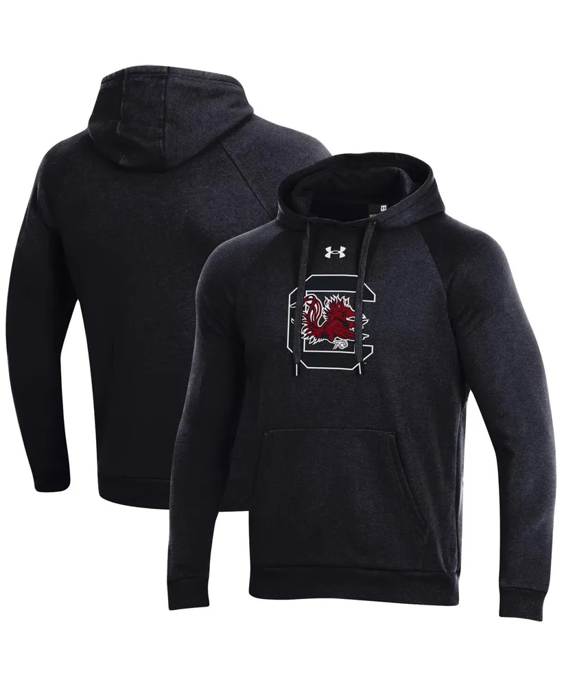 Men's Under Armour Black South Carolina Gamecocks Primary School Logo All Day Raglan Pullover Hoodie