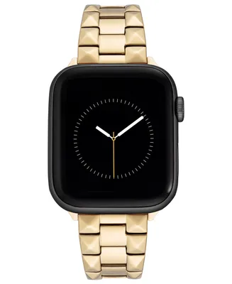 WITHit Gold-Tone Stainless Steel Pyramid Bracelet designed for Apple Watch 42mm (Series 10) & 38/40/41mm