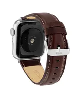 WITHit Smooth Genuine Leather Band designed for Apple Watch 42mm (Series 1-3 only) & 44/45/46/49mm (Ultra & Ultra 2