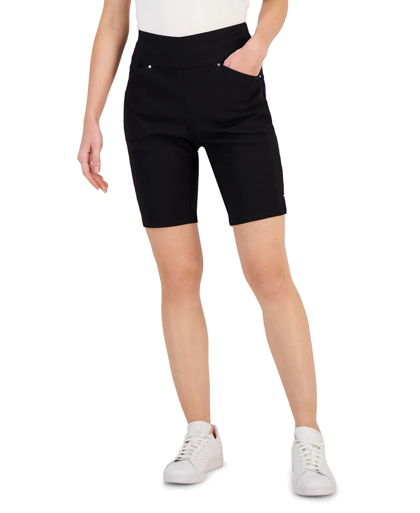 I.n.c. International Concepts Women's Mid Rise Pull-On Bermuda Shorts, Created for Macy's