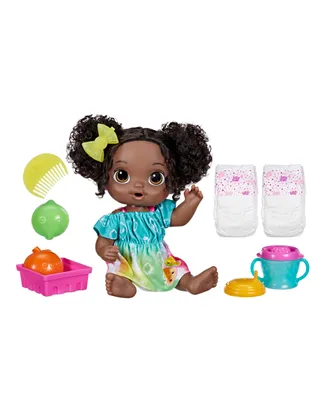 Baby Alive Fruity Sips Doll, Lime, Black Hair
