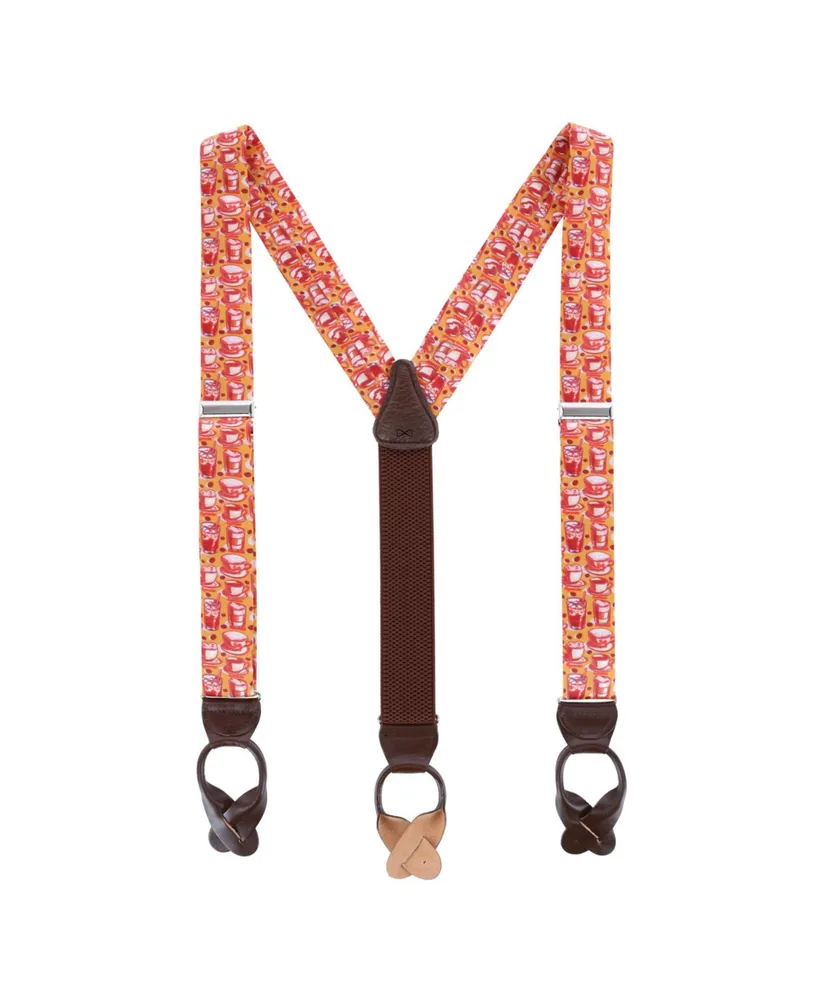 Trafalgar Men's Polka Dot Silk Suspender Braces