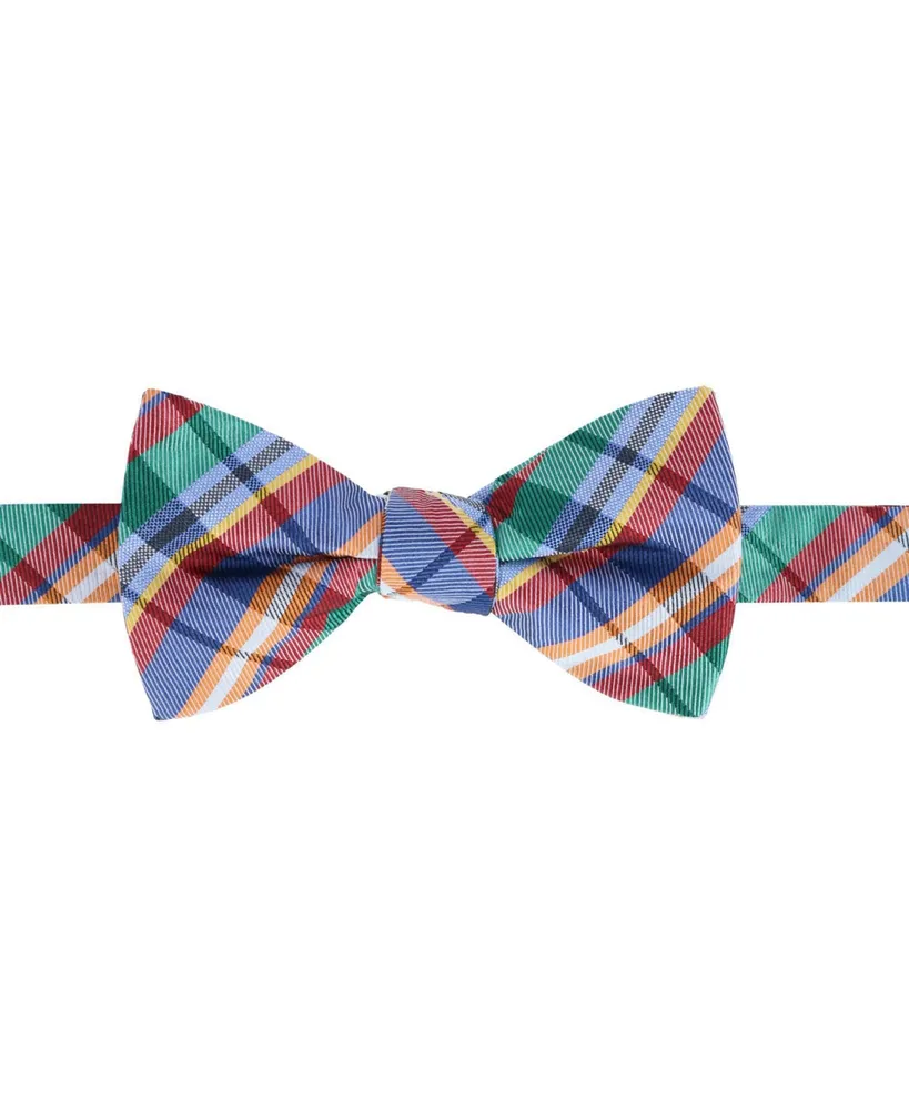 Trafalgar Men's Sherwood Plaid Silk Bow Tie