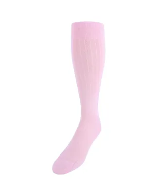 Trafalgar Jasper Ribbed Over The Calf Solid Color Mercerized Cotton Socks