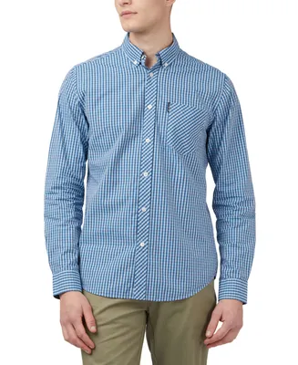 Ben Sherman Men's Signature Gingham Long-Sleeve Button-Down Shirt