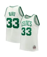 Men's Mitchell & Ness Larry Bird White Boston Celtics 1985-86 Hardwood Classics Swingman Jersey