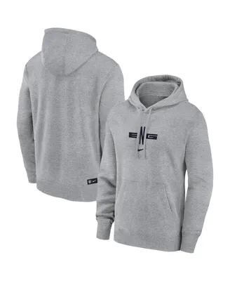 Men's Nike Gray England National Team Club Logo Pullover Hoodie