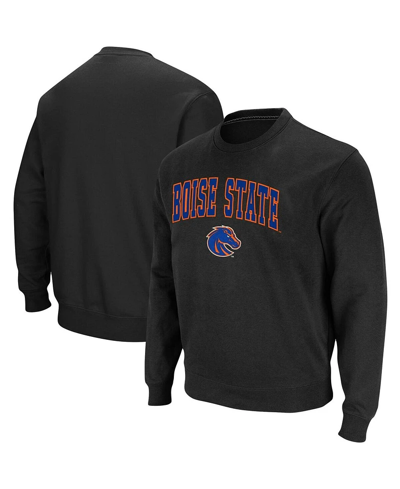 Colosseum Men's Boise State Broncos Arch and Logo Tackle Twill Pullover Sweatshirt