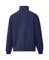 Men's adidas Navy and Light Blue Chicago Fire 2023 On-Field Anthem Full-Zip Reversible Team Jacket