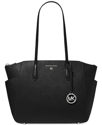 Michael Michael Kors Marilyn Medium Top-Zip Leather Tote